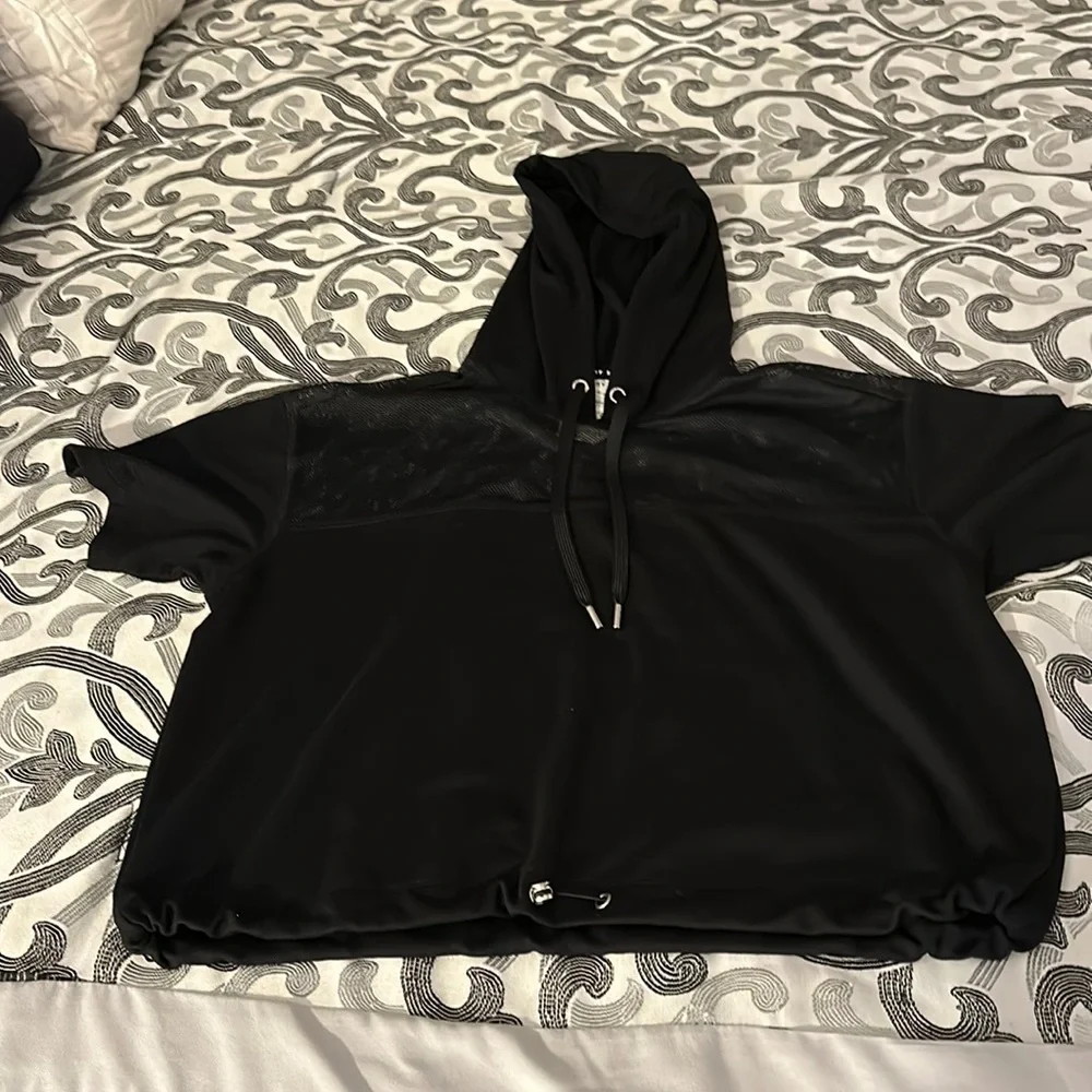 Womens DKNY sport mesh hoodie - Picture 1 of 2